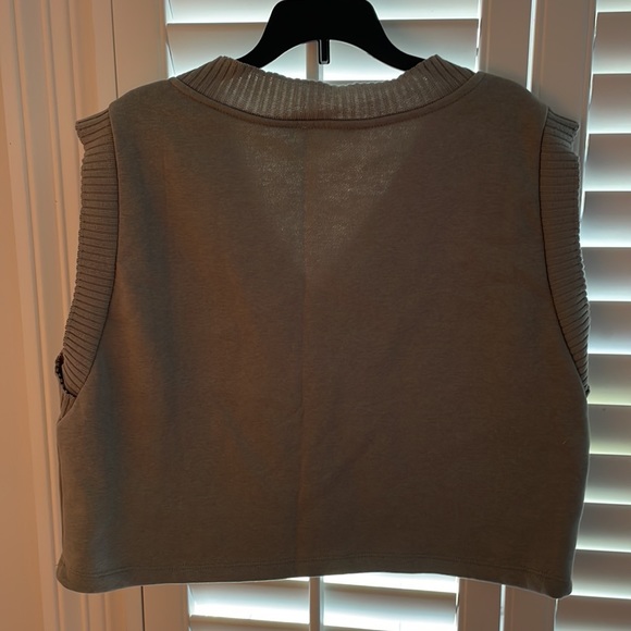 Zara Army Green Sweater Vest M - Picture 3 of 4